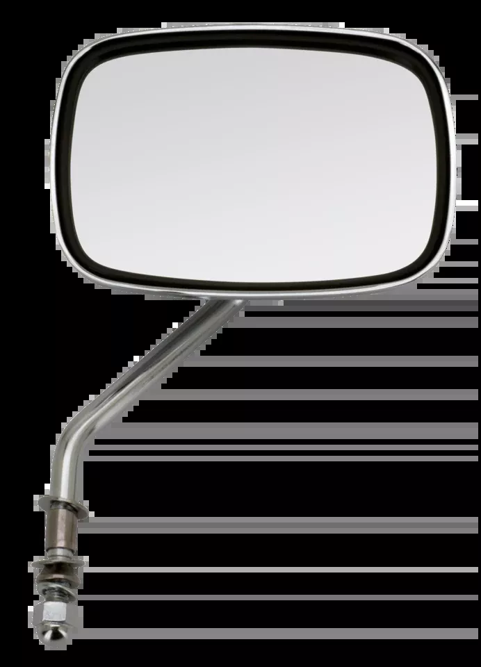 Chrome Short Arm Right Rearview Mirror for Harley Davidson
