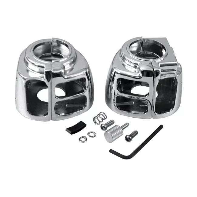 Chrome Switch Housing Set for Harley-Davidson