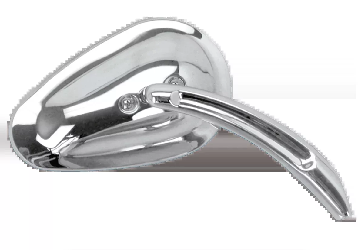 Chrome Teardrop Style Right Rearview Mirror for Harley Davidson