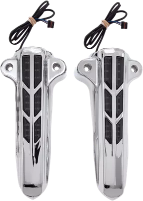 CIRO Forkini Lower Leg Covers - Chrome - With LEDs 43001