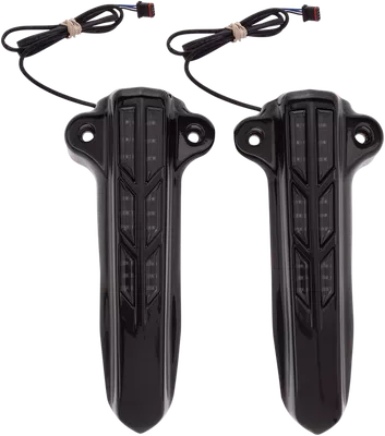 CIRO Forkini Lower Leg Covers - Gloss Black - With LEDs 43003