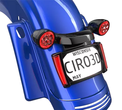 CIRO License Plate Frame - Black - Red 40302
