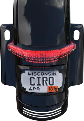 CIRO Taillight/License Plate Holder - Black 40052