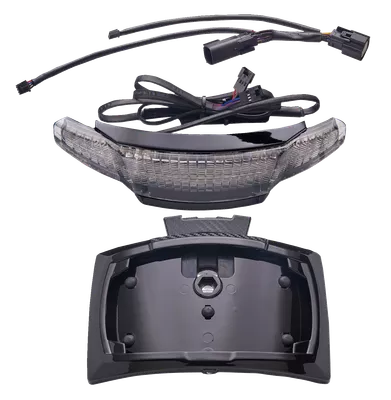 CIRO Taillight/License Plate Holder - Light Smoke Lens - Black 40354