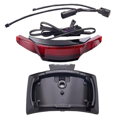 CIRO Taillight/License Plate Holder - Red Lens - Black 40374