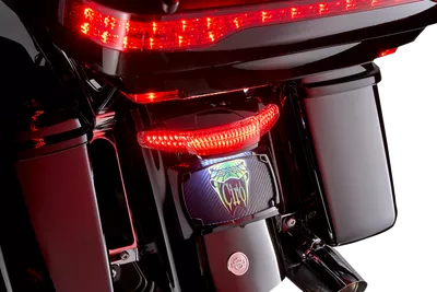 CIRO Taillight/License Plate Mount - Smoke Lens - Black 40454