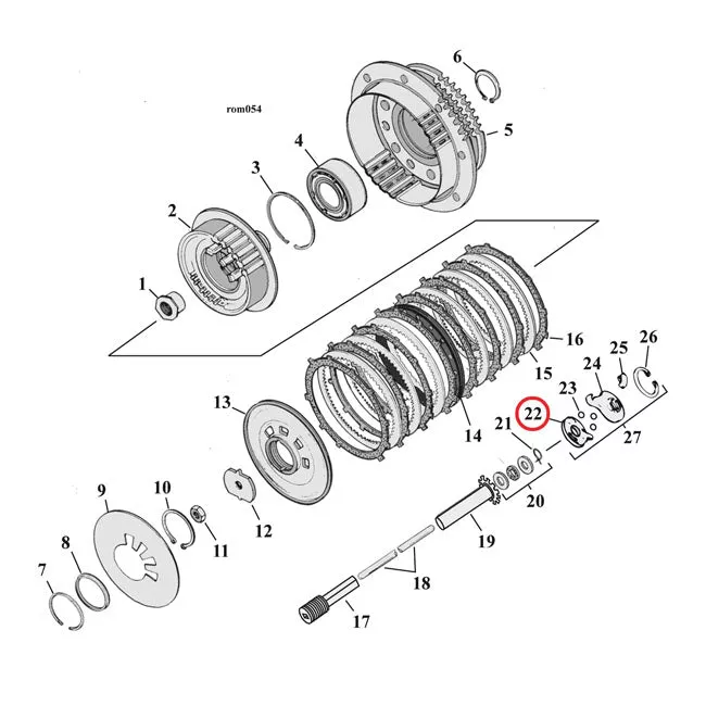 Clutch, Release Ramp For Harley-Davidson