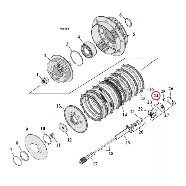 Clutch Release Ramp, Inner For Harley-Davidson