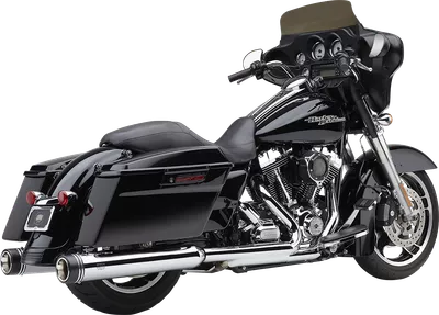 COBRA 4-1/2" Neighbor Haters Series Mufflers for 1995-2016 Harley FL Touring models - Chrome - 6290