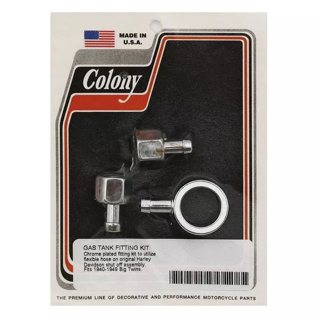 Colony 40-49 Fuel Valve Conversion Kit For Harley-Davidson