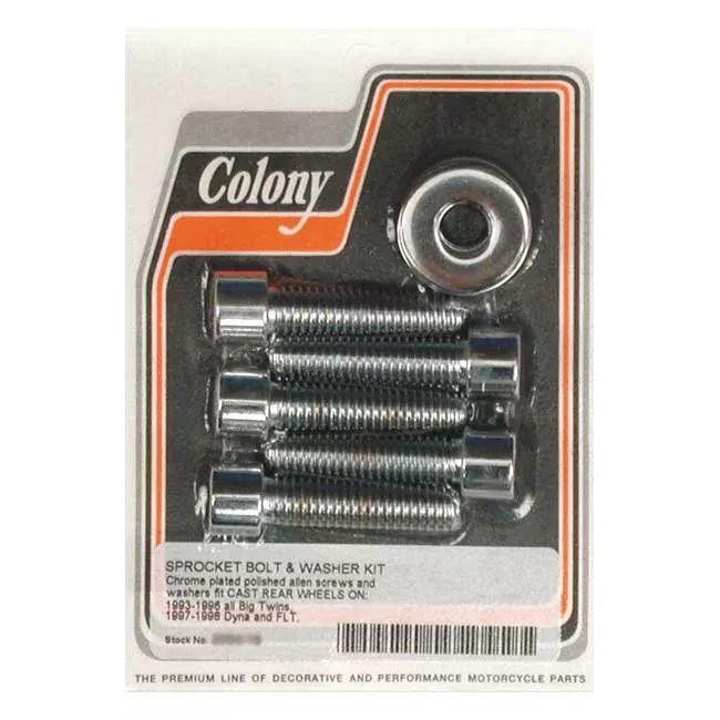 Colony 7/16 Sprocket Bolt Kit for Harley Davidson