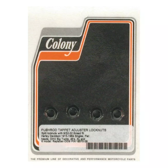 Colony Lock Nuts Thrust Adjuster Screw for Harley Davidson