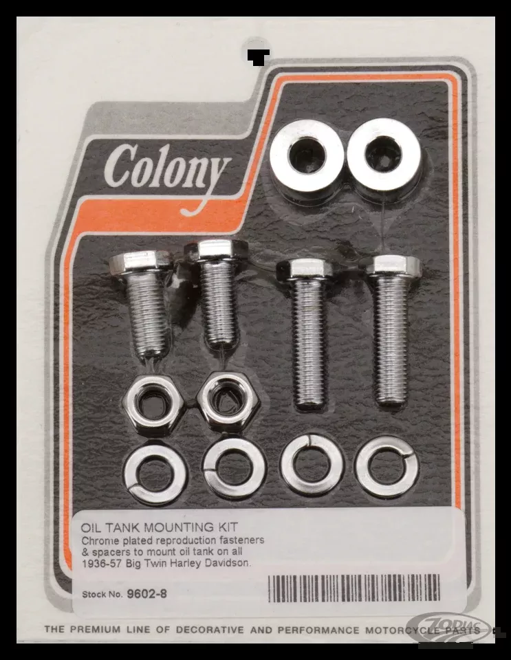 Colony Oil tank mounting kit Chr For Harley-Davidson