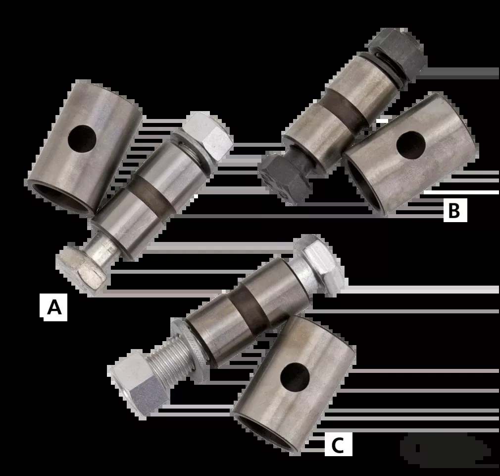 COLONY Seat bar bushing set, white plate For Harley-Davidson
