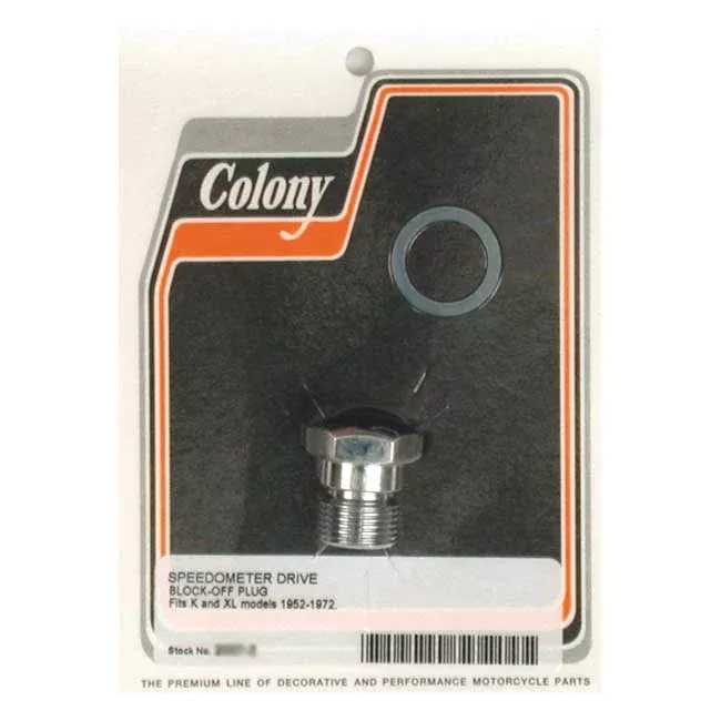 Colony Speedo Drive Block-Off Plug for Harley-Davidson