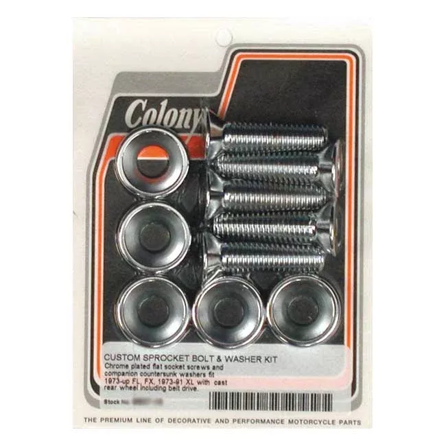 Colony Sprocket Bolt Kit for Harley-Davidson