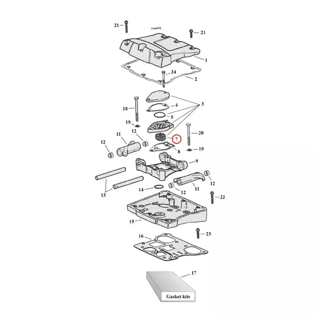 Cometic Gaskets, Filter Element Breather For Harley-Davidson