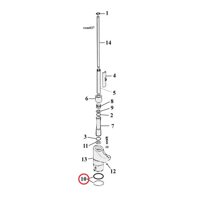Cometic O-Ring, Tappet Guide Upper For Harley-Davidson
