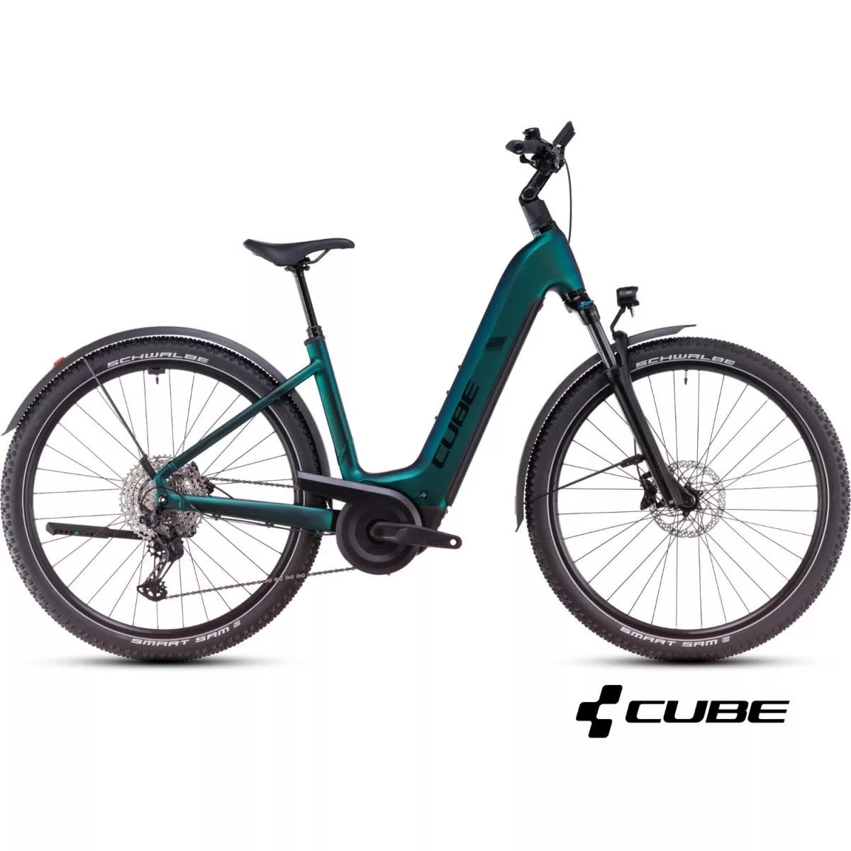 CUBE NURIDE HYBRID EXC 800 ALLROAD 28 electric bike - goblinnblack