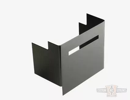 Cubierta de batería negra lisa para Harley-Davidson