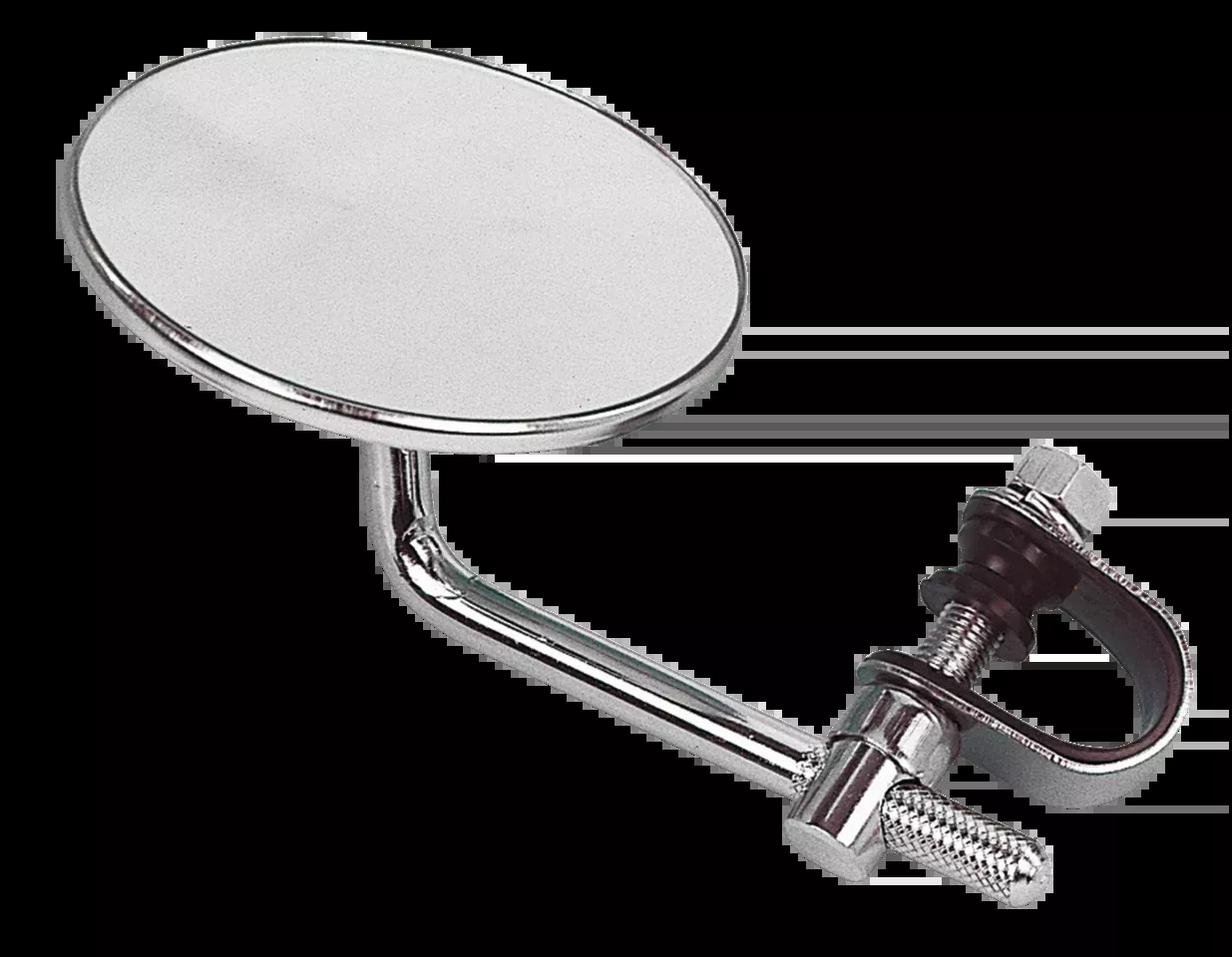 Custom 4" Round Mirror For Harley Davidson