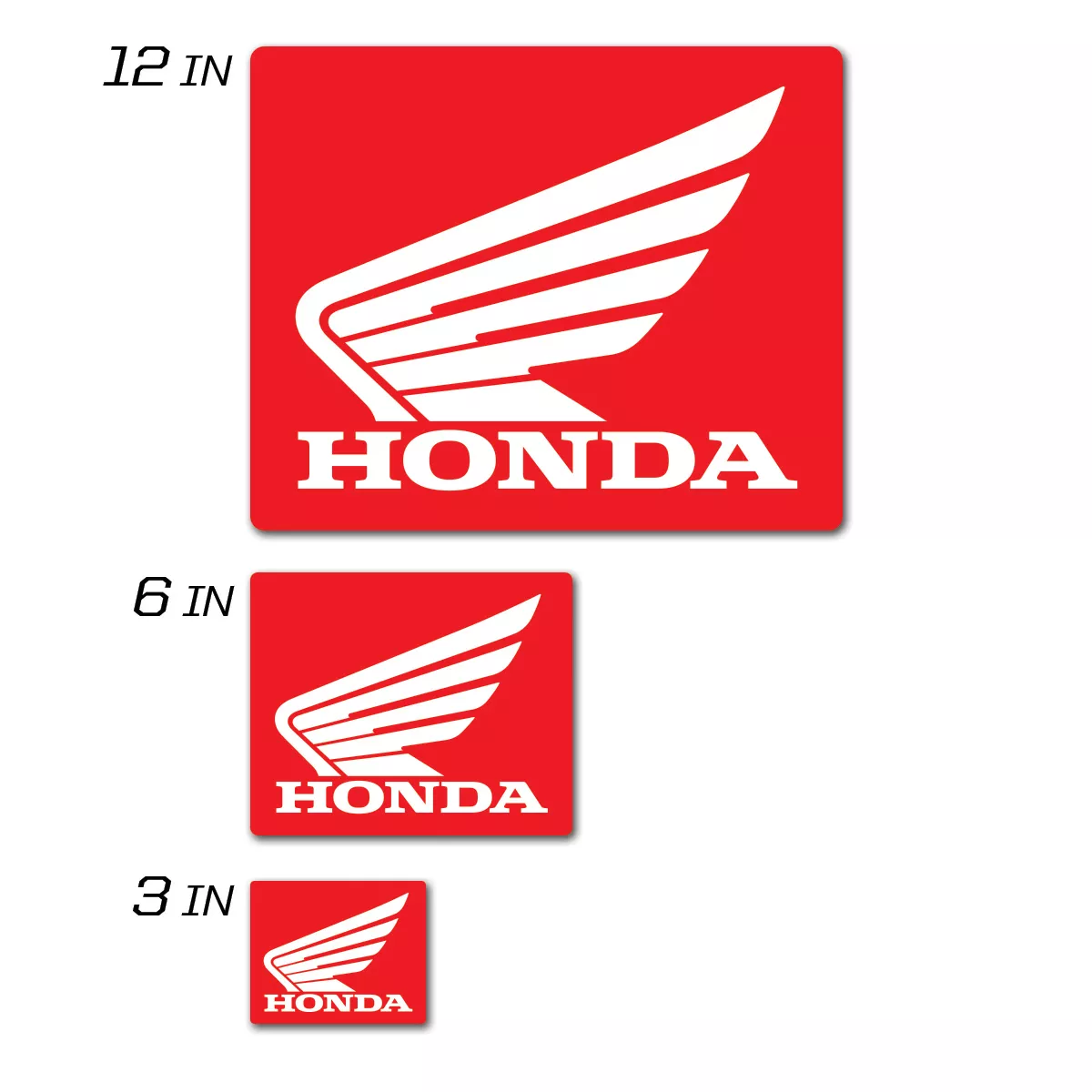 D-COR Honda Icon Decal 12-Inch Squared - Part Number 40-10-110