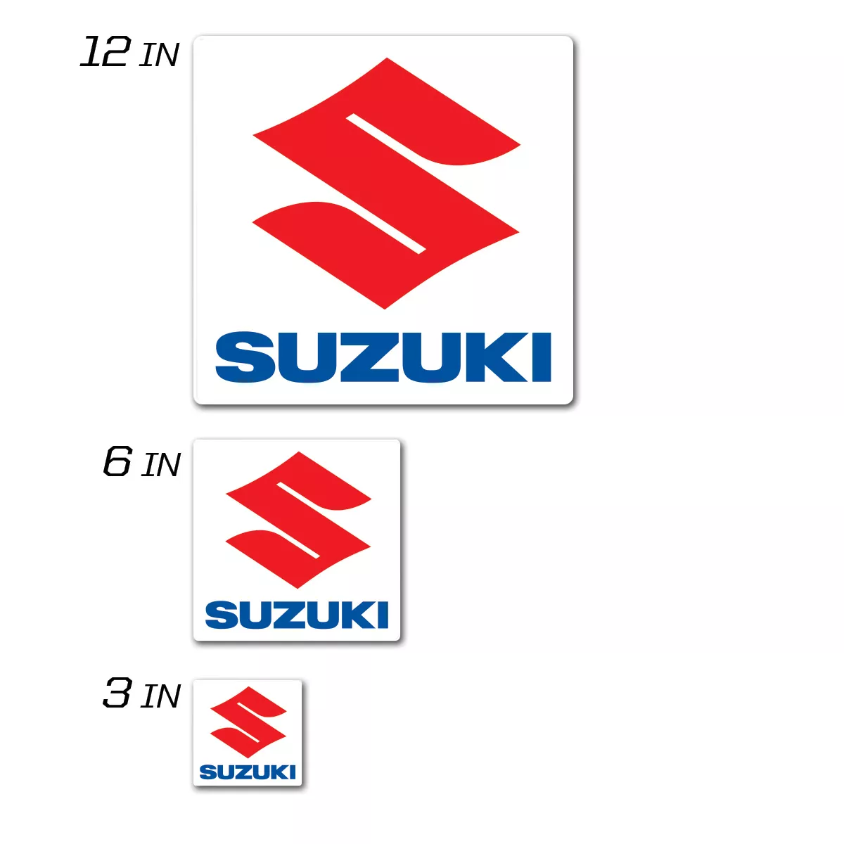 D-COR Suzuki Icon Decal 12-Inch Squared - Part Number 40-40-110
