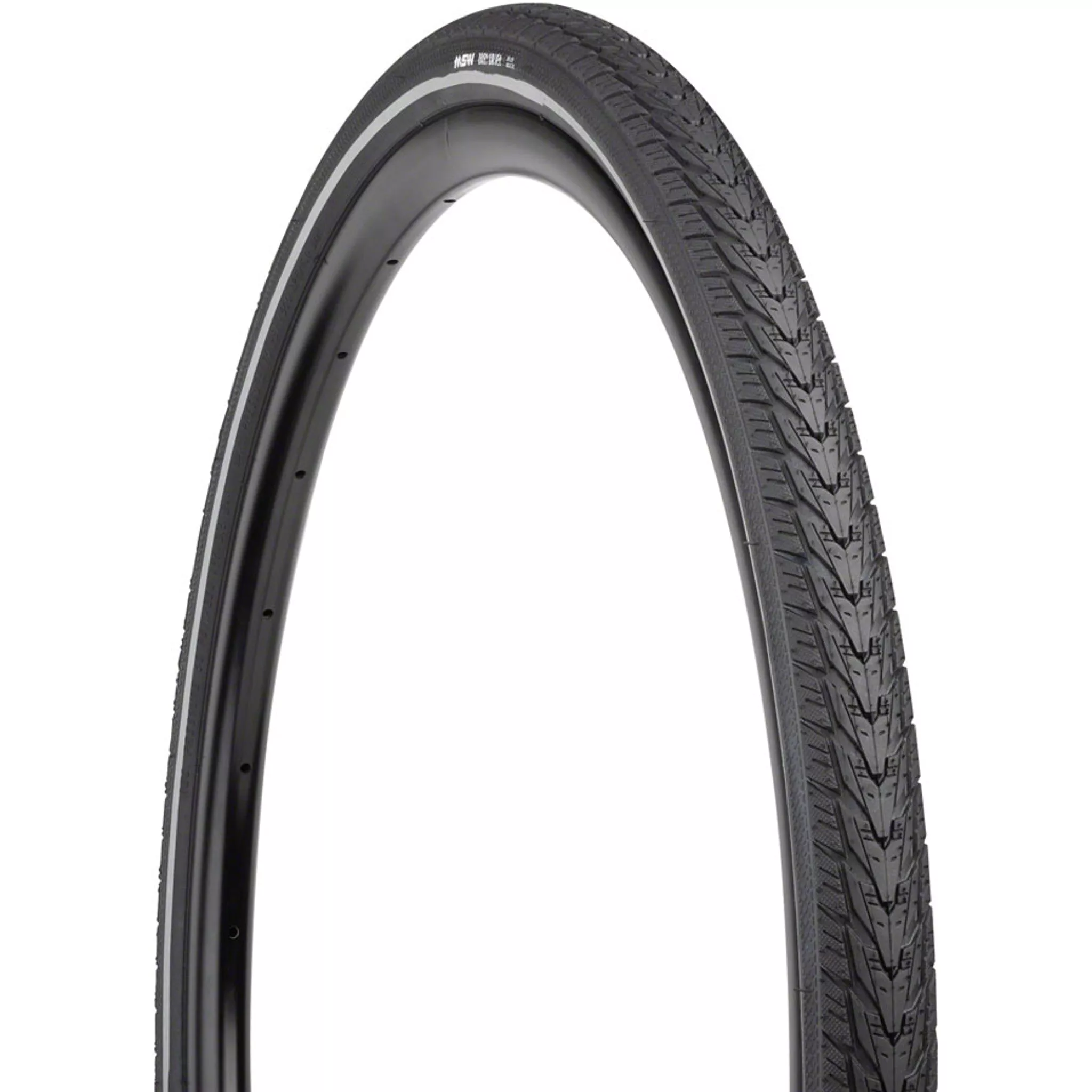Daily Driver Tire - 700 x 38, Black, Rigid Wire Bead, Reflective Sidewall, 33tpi