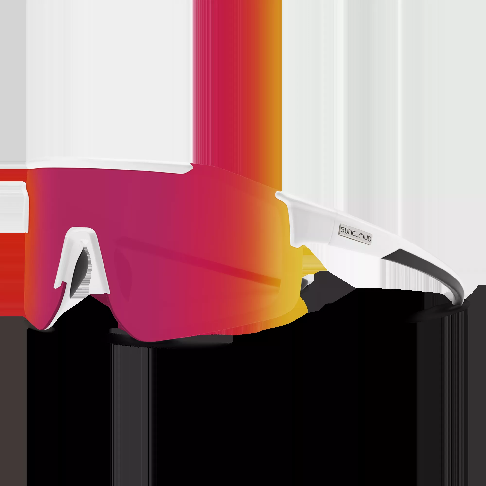 Domain - White + Polarized Red Mirror Lens
