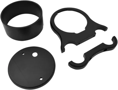 DRAG SPECIALTIES 1.25" T-Bar Single Gauge Mount - Flat Black - For '00-'20 OEM Style Gauges 2201-0201