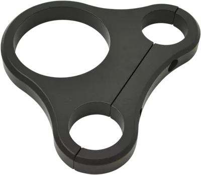 DRAG SPECIALTIES 1.25" T-Bar Single Gauge Mount - Flat Black - For 2.375/2.4" Mini Gauge 2201-0203