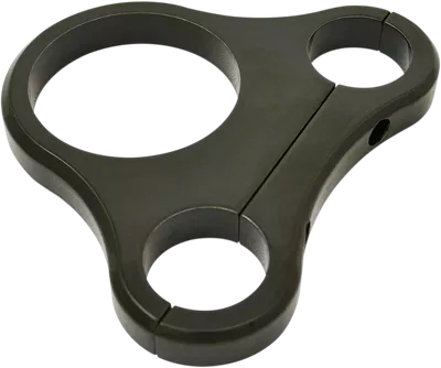 DRAG SPECIALTIES 1.25" T-Bar Single Gauge Mount - Gloss Black - For 2.375/2.4" Mini Gauge 2201-0202