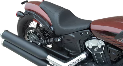 DRAG SPECIALTIES 3/4 Solo Seat - Black - Smooth - '18-'22 Scout Bobber 0810-2254