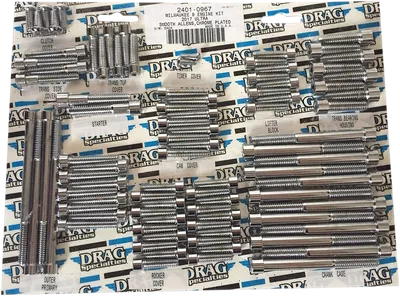 DRAG SPECIALTIES Bolt Kit - Engine - Allen - Chrome - Smooth - M8 MK775S