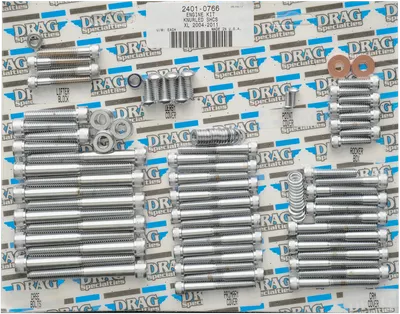 DRAG SPECIALTIES Bolt Kit - Motor - Knurled - XL MK694