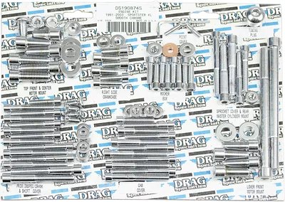 DRAG SPECIALTIES Bolt Kit - Motor - Socket-Head - Smooth - XL MK244S