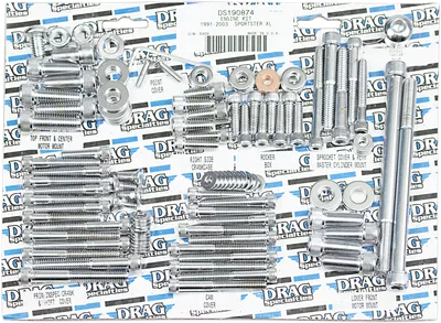 DRAG SPECIALTIES Bolt Kit - Motor - Socket-Head - XL MK244