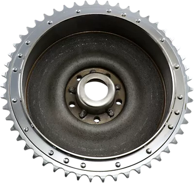 DRAG SPECIALTIES Brake Drum with Sprocket - 63-66 06-0129-BX-LB2