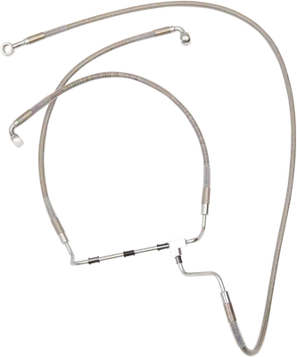 DRAG SPECIALTIES Brake Line - +12" - Stainless Steel 614085-12