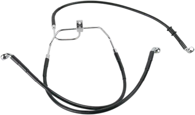 DRAG SPECIALTIES Brake Line - Front - Black - +2" - FXDF '08-'17 660325-2BLK