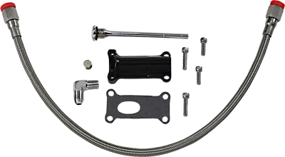 DRAG SPECIALTIES Engine Oil Spout Kit - Black 323057B
