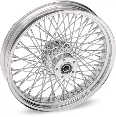 DRAG SPECIALTIES Front Wheel - 80 Spoke - Single Disc/No ABS - Chrome - 21"x2.15" 04228-1680-08S