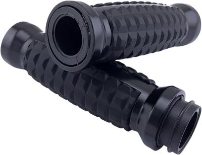DRAG SPECIALTIES Grips - Grenade - TBW - Matte Black H17-05C6MBT