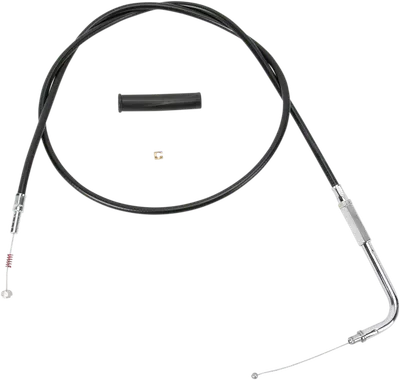 DRAG SPECIALTIES Idle Cable, Black Vinyl,52" Housing Length for 1988-1995 Harley models - 0651-0635