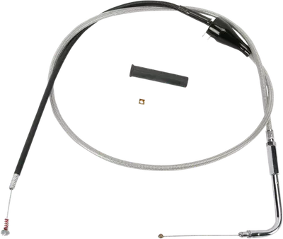 DRAG SPECIALTIES Idle Cable - Cruise - 50" - Braided 5343206B