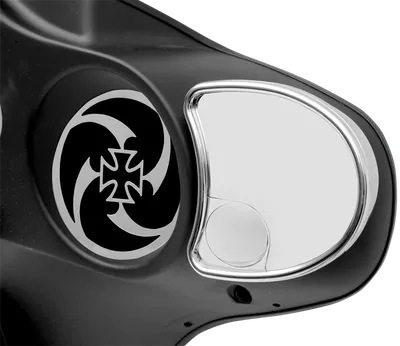 DRAG SPECIALTIES Mirror - Side View w/Blind Spot - Half-Moon - Chrome 77303