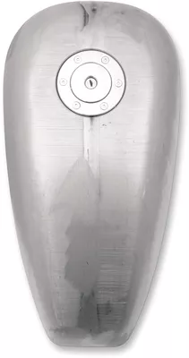 DRAG SPECIALTIES Motorcycle Gas Tank w/ Aeronautical-Style Gas Cap / Fuel Fill for 1982-1994 Harley-Davidson Sportster XL - 3.3 Gallons - 011744