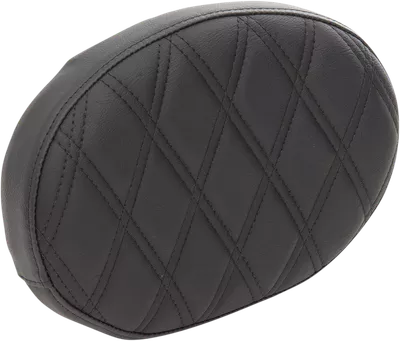 DRAG SPECIALTIES Oval Sissy Bar Pad - Double Diamond - Black Stitch - FL '99-'22 0822-0428