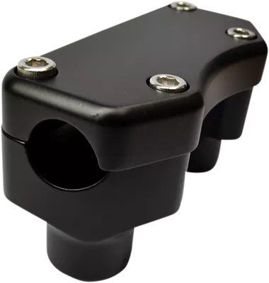 DRAG SPECIALTIES Risers - 1-1/2" - Buffalo - Top - Flat Black 0602-0811