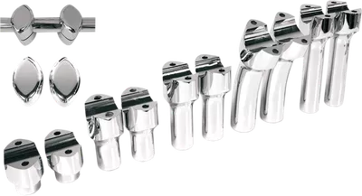 DRAG SPECIALTIES Risers - Big Buffalo - 6" - Chrome 0602-0470